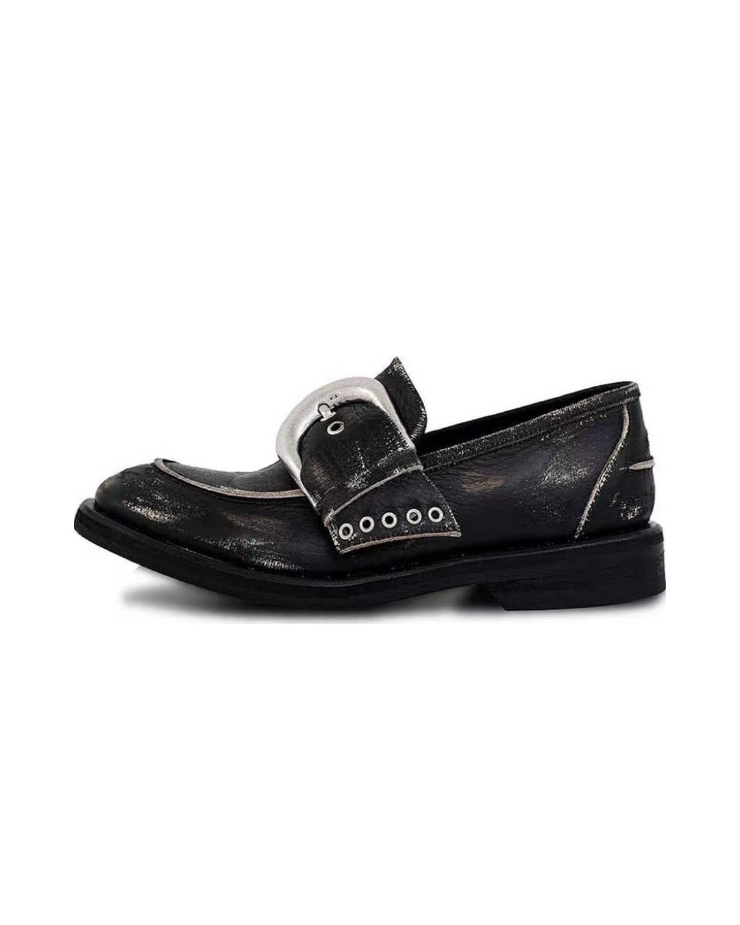 Silver Buckle Loafer
