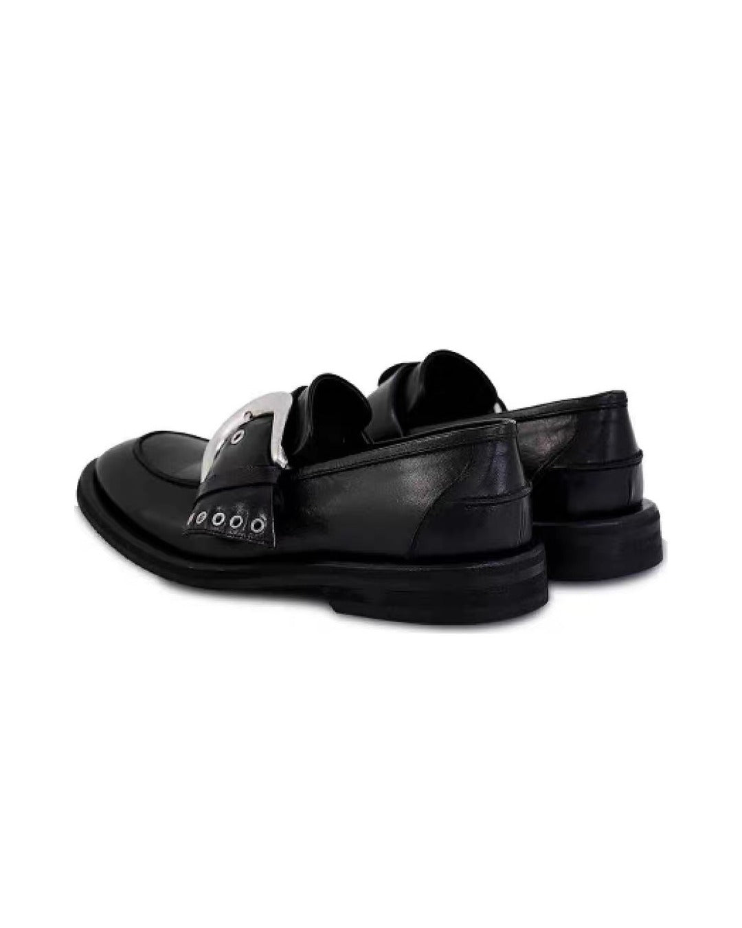 Silver Buckle Loafer