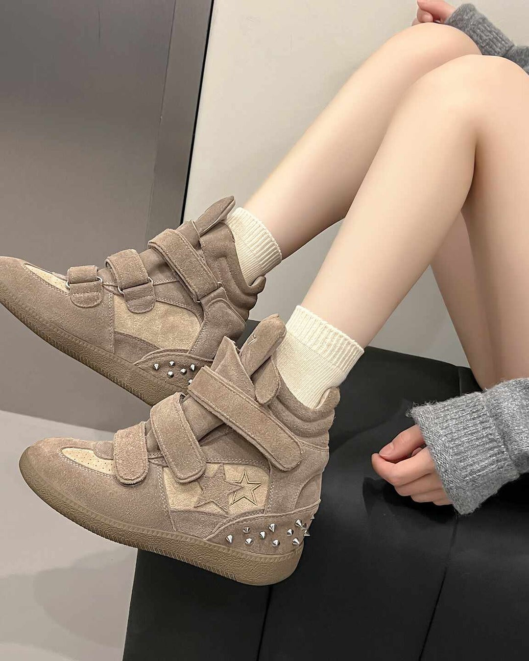 Studded Strap Hi Sneaker