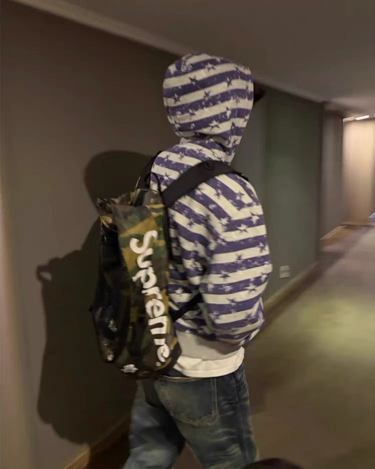 BBC Star Stripe Zip Hoodie