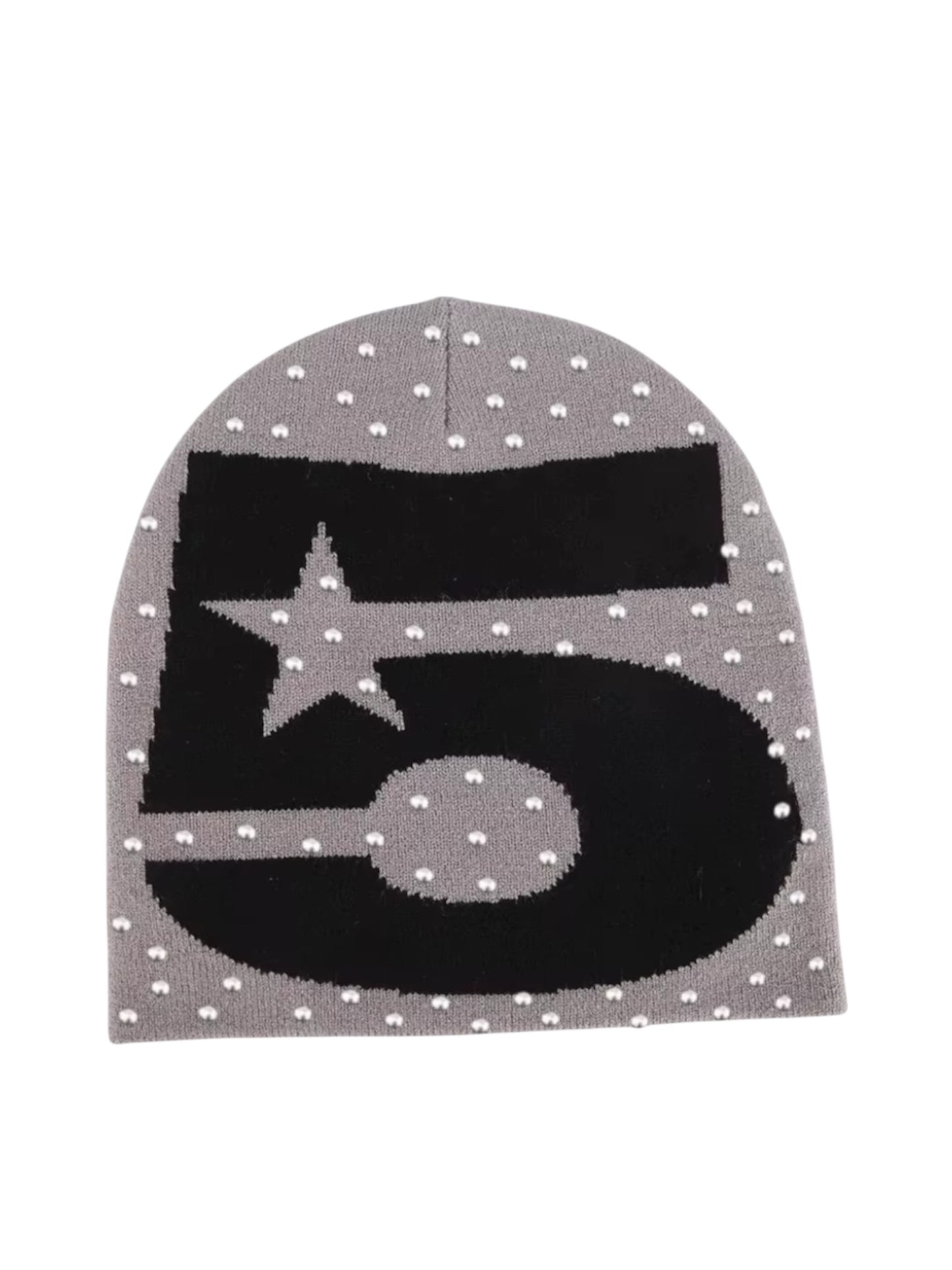 555 studs beanie (Gray)