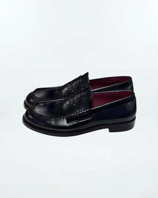 Dark Sun Embossed Loafer Shoe