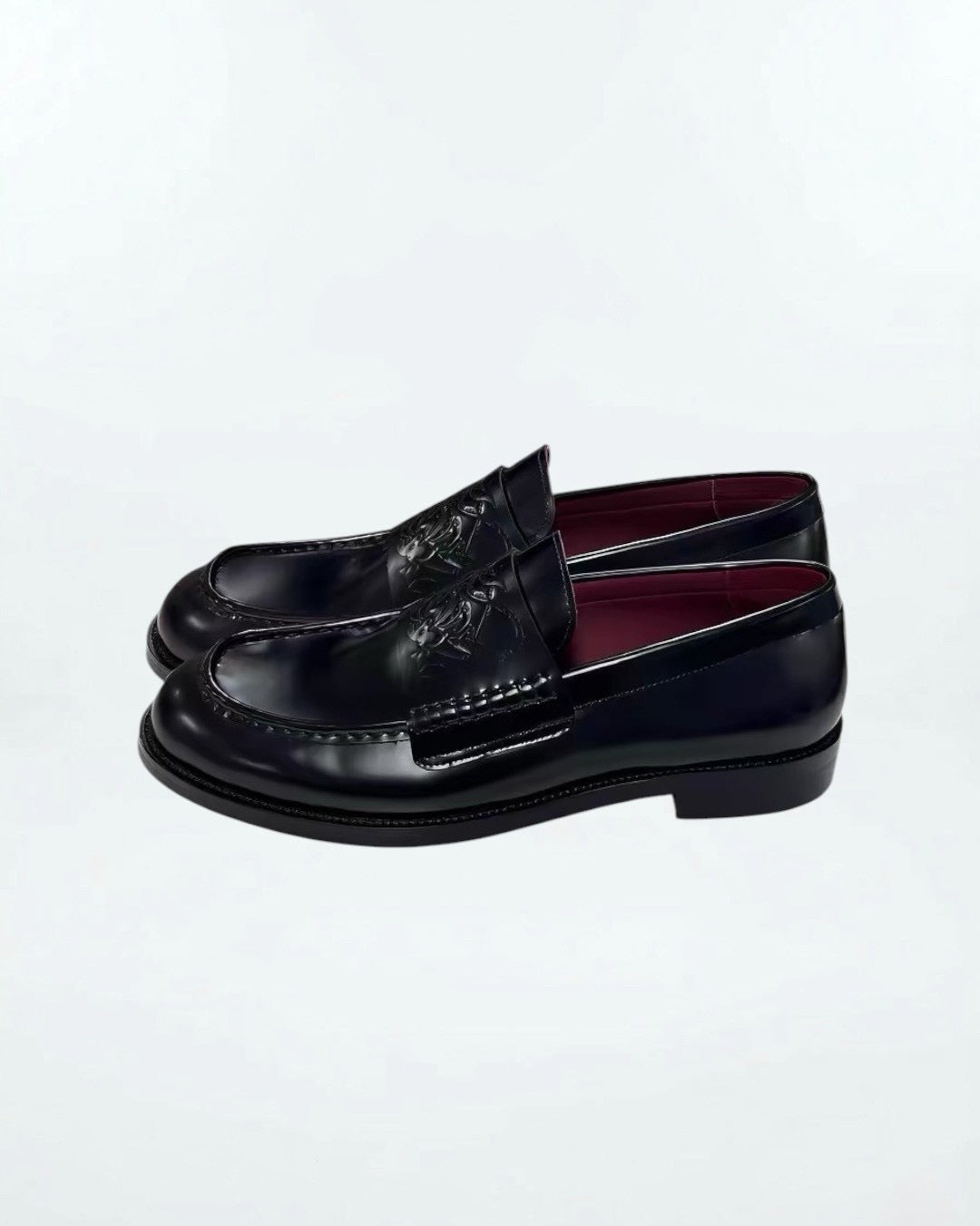 Dark Sun Embossed Loafer Shoe