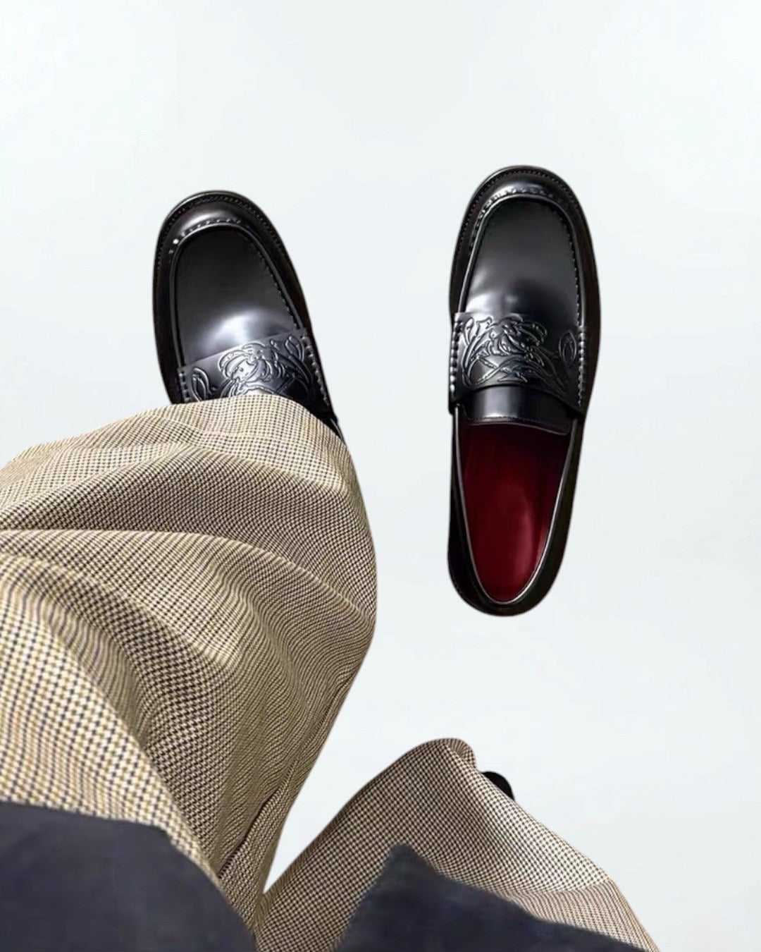 Dark Sun Embossed Loafer Shoe