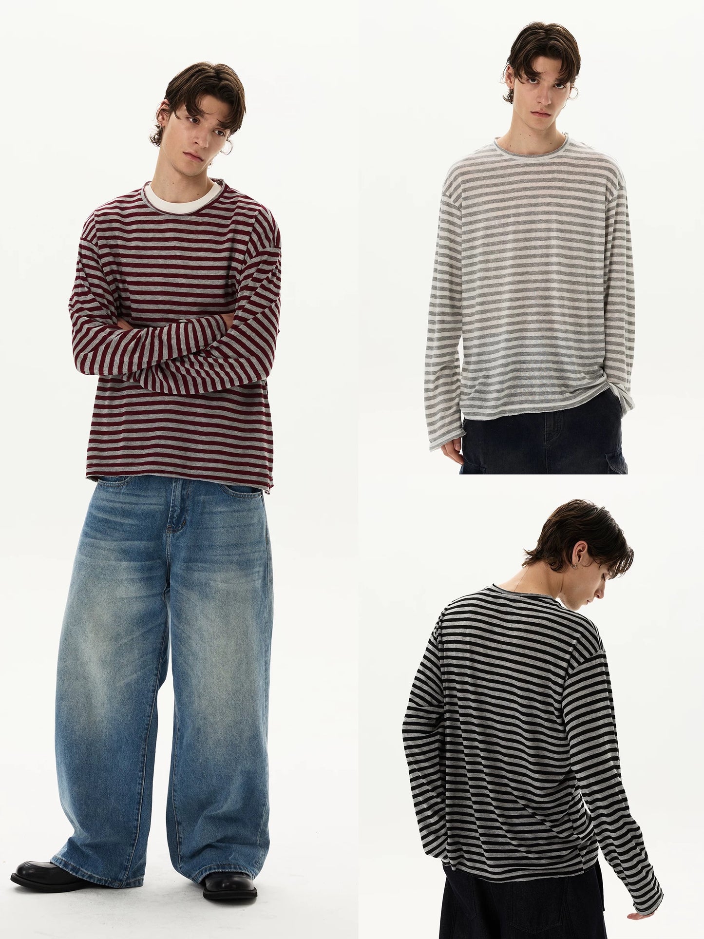 Signal Stripe Long Sleeve (3color)