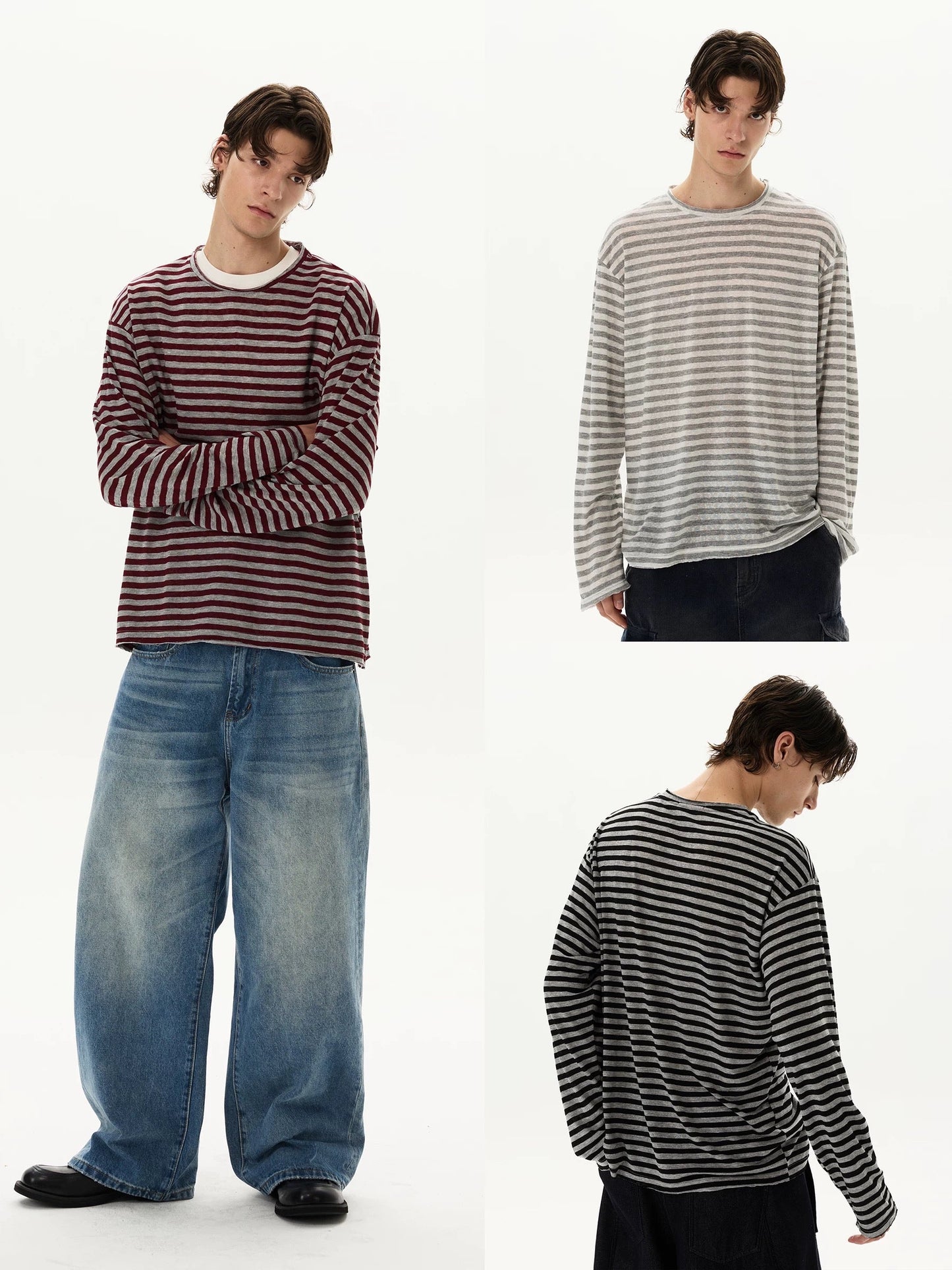 Signal Stripe Long Sleeve (3color)