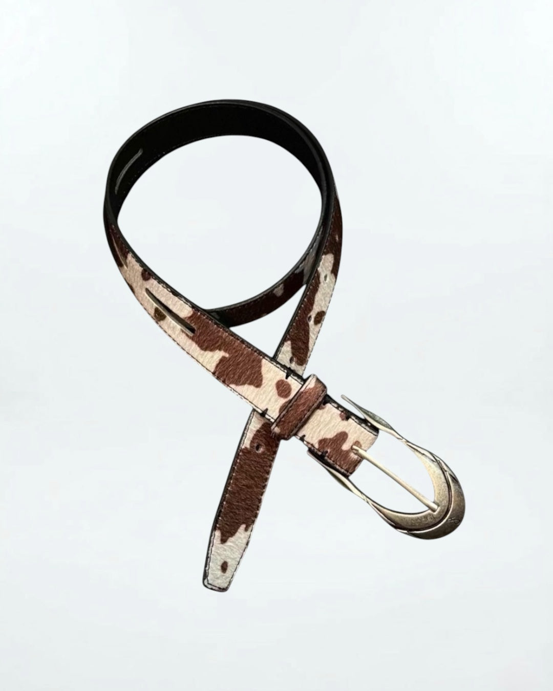 Hairy Cow Hide Belt