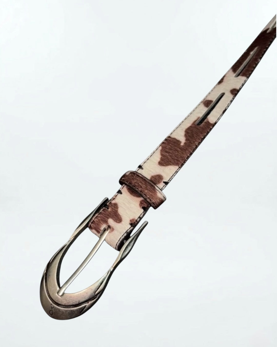 Hairy Cow Hide Belt