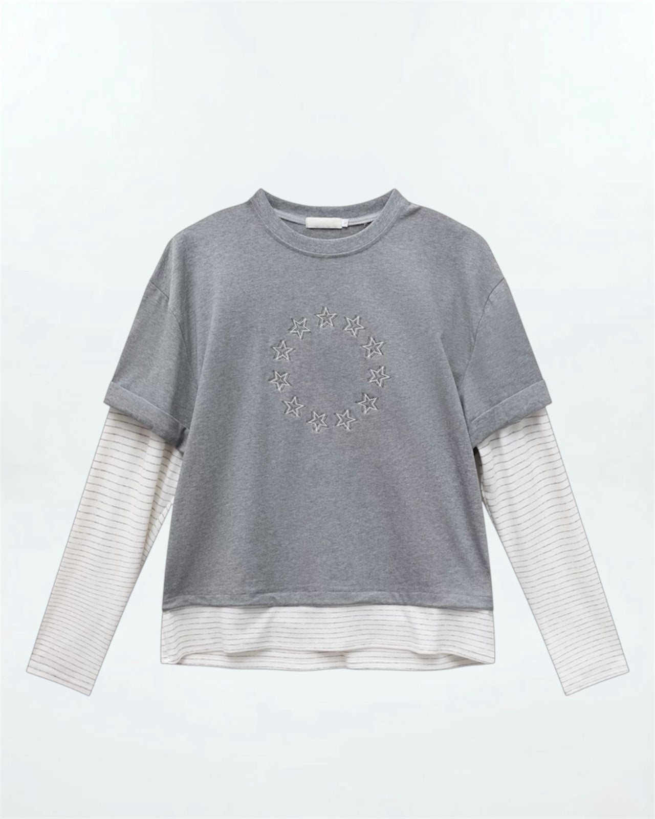 Star Orbit Layered Long Sleeve (2color)