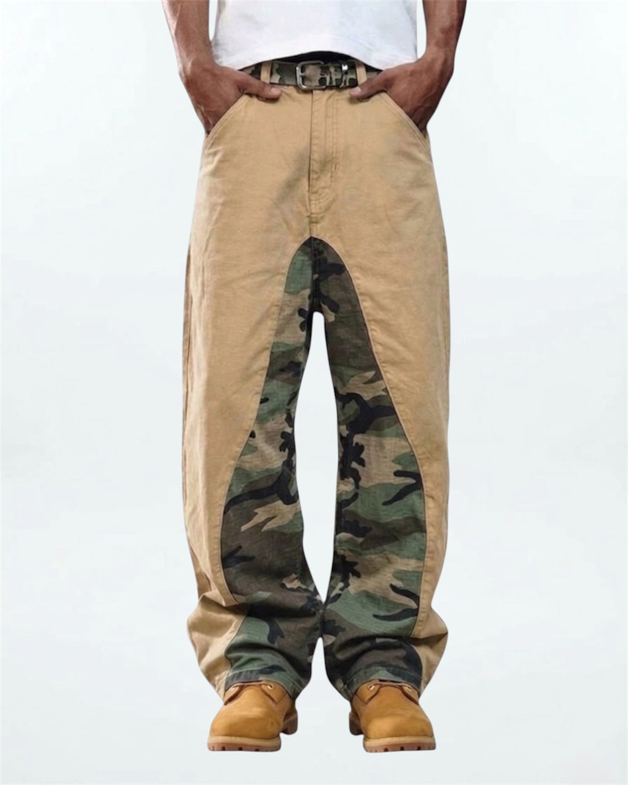 Camo-Inlay Denim