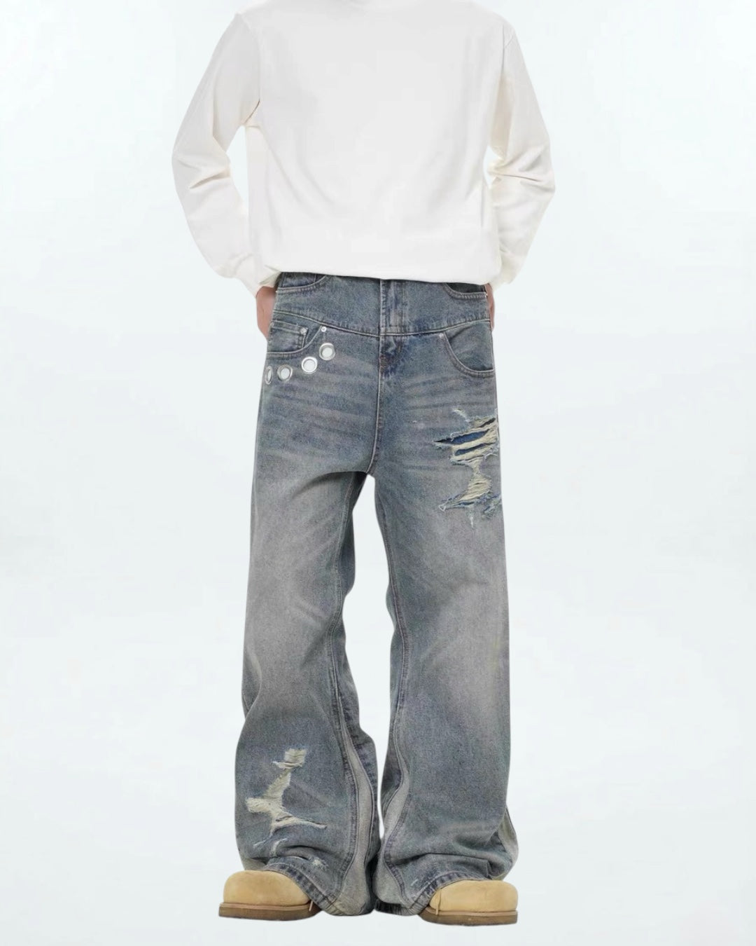 Double Waist Loose Denim