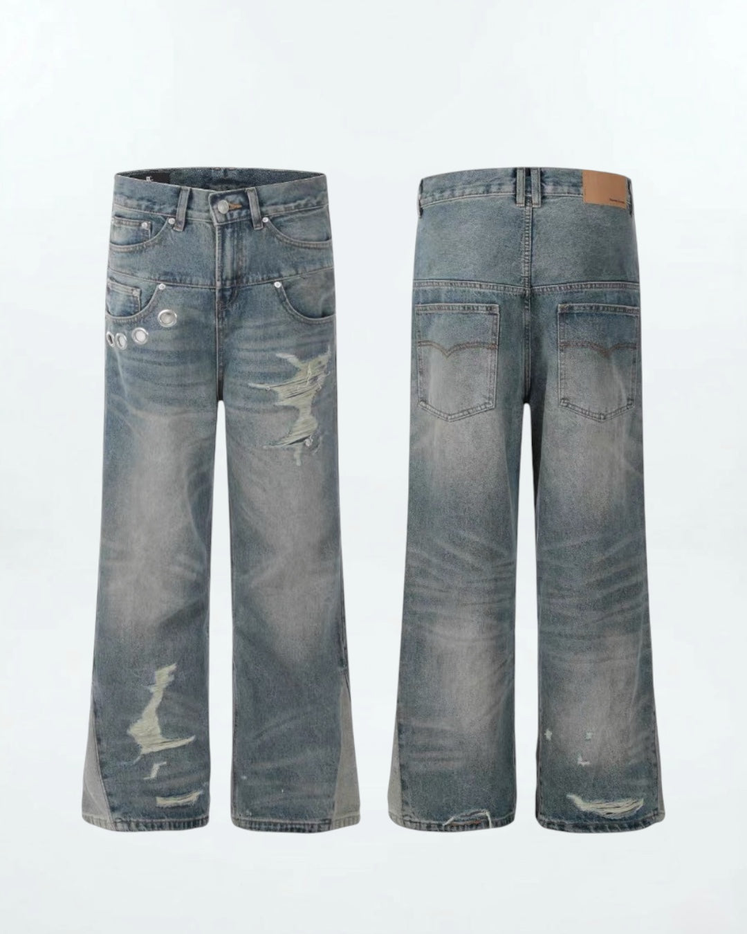 Double Waist Loose Denim
