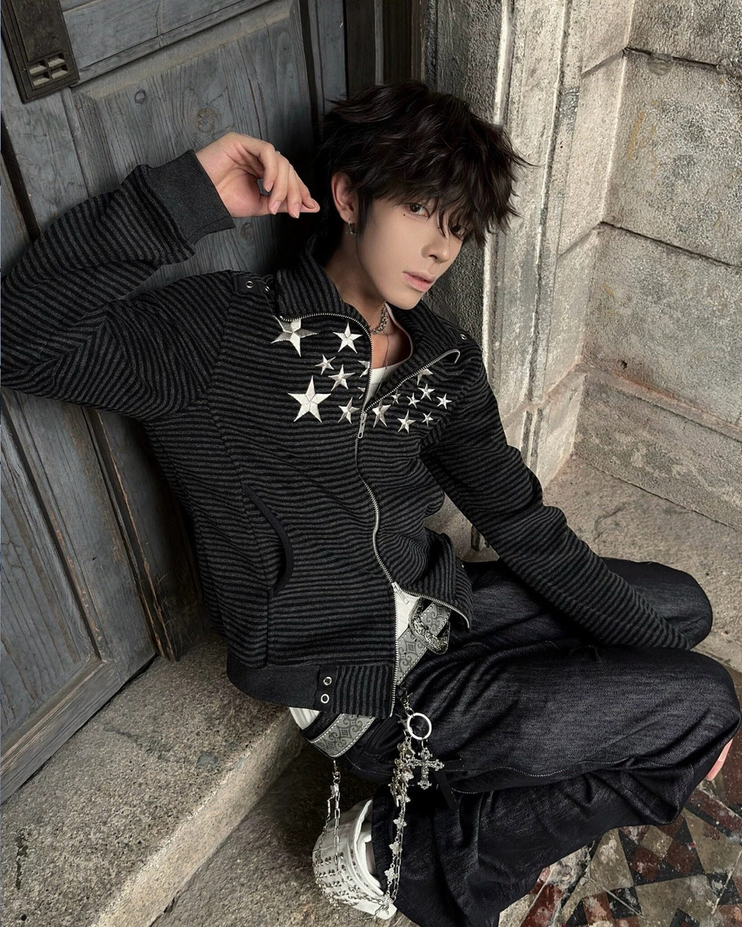 Meteor Rivet Zip Jacket 着用