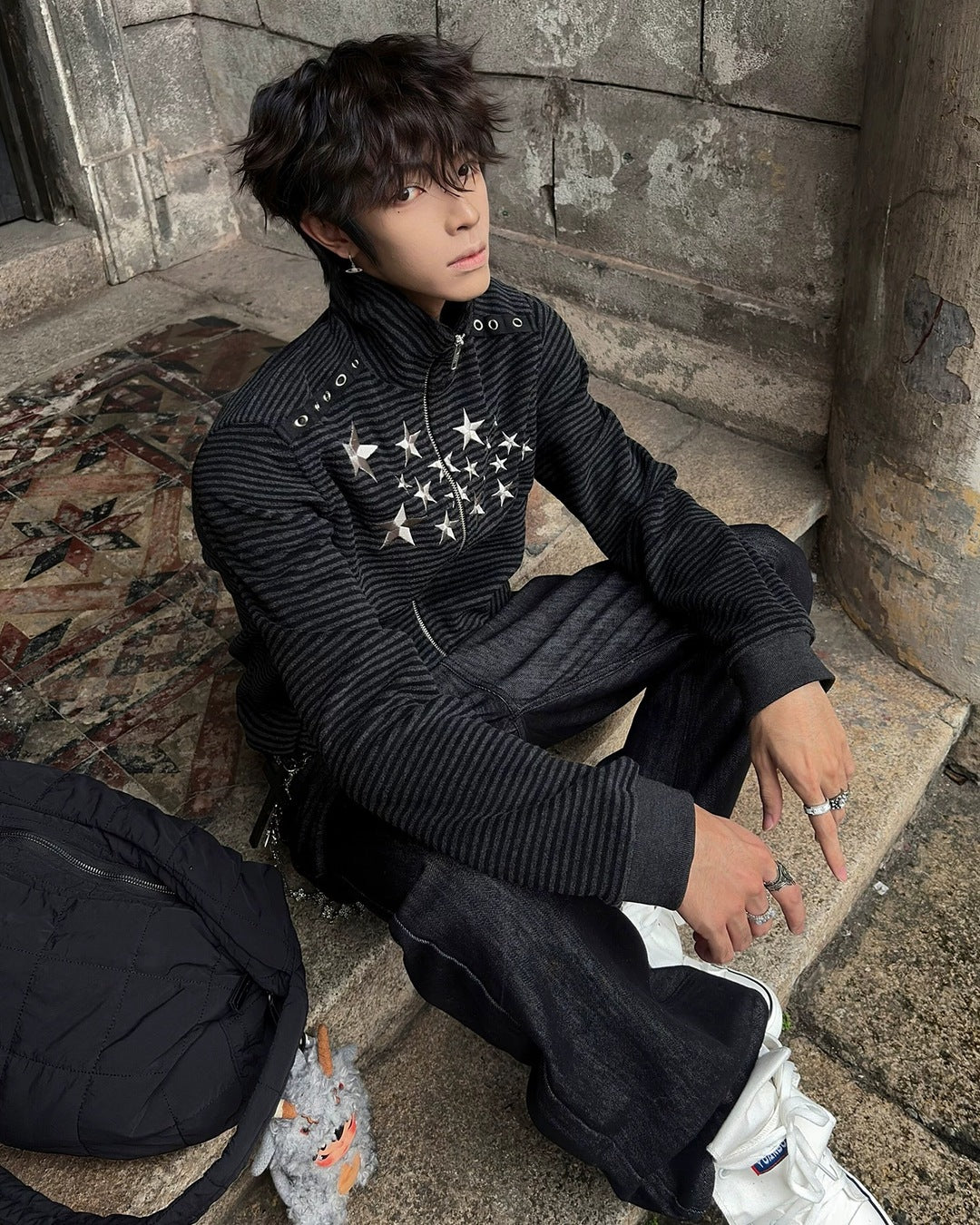 Meteor Rivet Zip Jacket 着用
