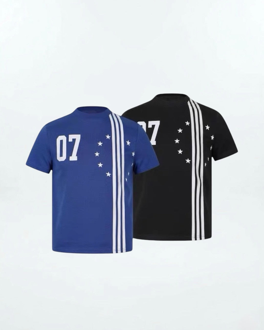 07 Star Graphic Striped Tee