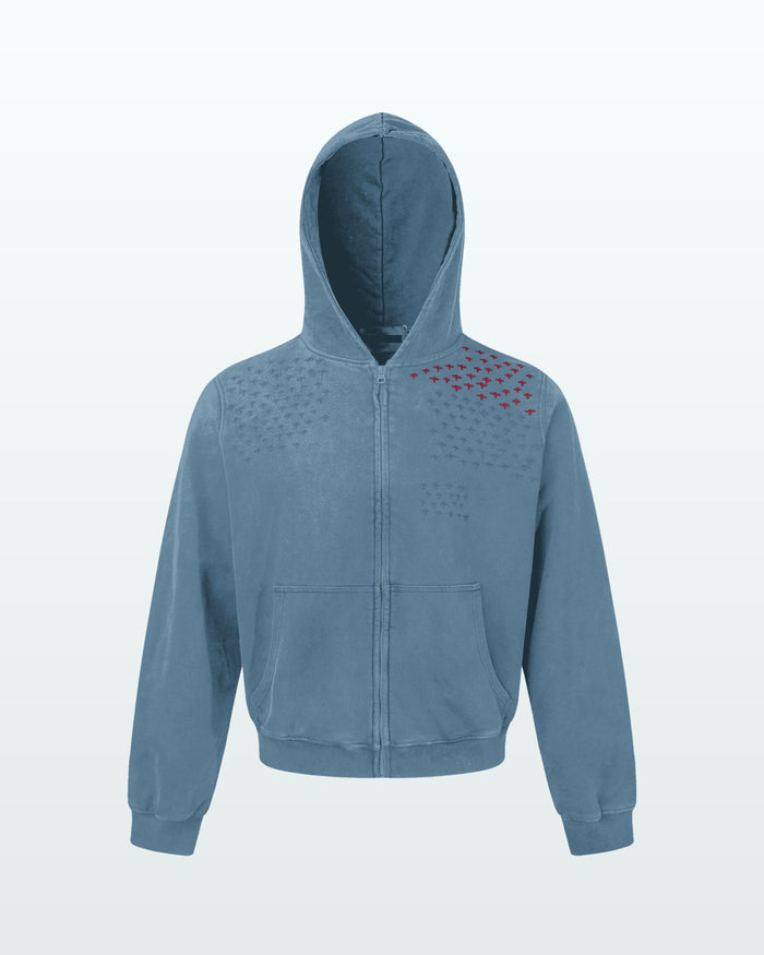 Stitch Star Zip Hoodie